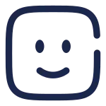 Smile Square SVG Icon